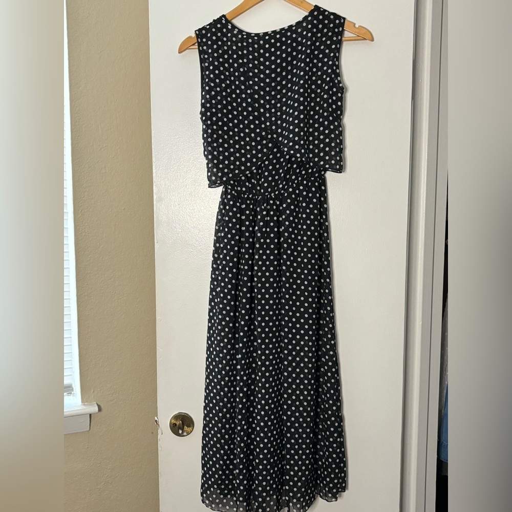 Black And White Polka Dot Dress